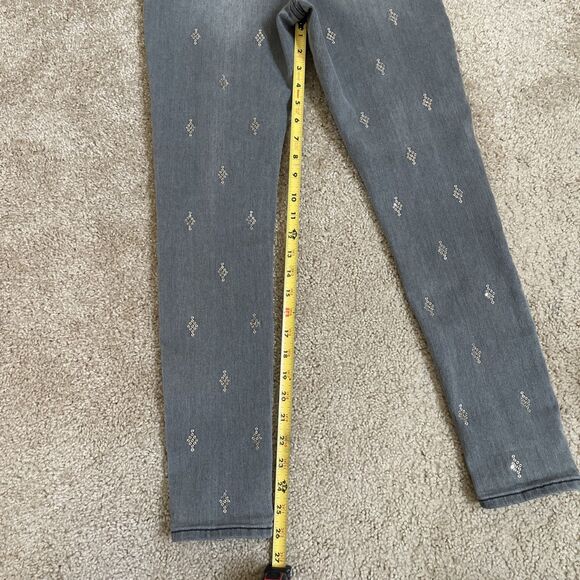 Sundance Catalog Primrose Party Jeans Size 28 Gray Wash Sequin Embellishments - Picture 7 of 10